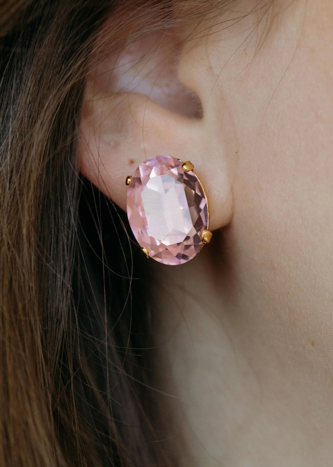 Jennifer Behr Earrings Gemma Stud Earrings - Light Rose