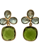 Julie Ryan Design Jewelry Dabney Aqua & Peridot Earrings
