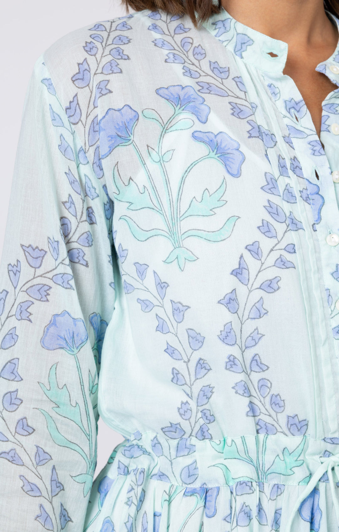 Juliet Dunn Dress Aqua & Blue Mini Dress