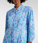 Juliet Dunn Dress Powder Blue & Royal Blue Maxi Dress