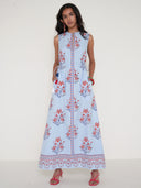 Rhonda Dress in Bridgitte Sky