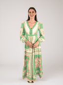 Kate Ford Dress Clivia Braided V Gown in Multi