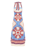 Kate Ford Dress Clivia Halter Gown in Multi