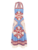 Kate Ford Dress Clivia Halter Gown in Multi