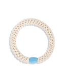 KKNEKKI Ponytail Holder Ivory Blue Bead KKNEKKI Hair Tie