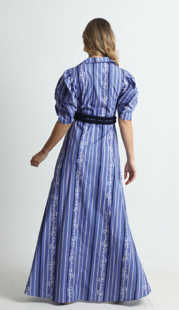 Caroline Maxi Dress in Bamboo Blue Medium / Blue Caroline Maxi Dress in Bamboo Blue Medium / Blue