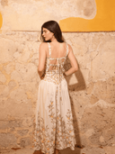 Kleid Dress Emilia Dress in Orange Cream