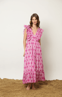 Kleid Dress Victoria Dress in Knots Magenta