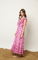 Kleid Dress Victoria Dress in Knots Magenta