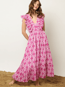 Kleid Dress Victoria Dress in Knots Magenta