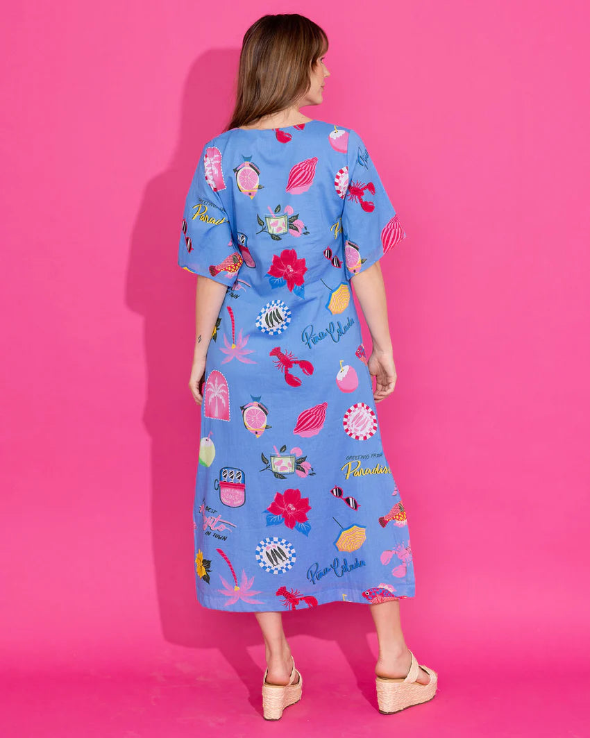 Delaney Dress in Coastal Icon