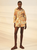 La Maise Shorts Kataya Shorts in Tablecloth Print