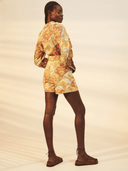 La Maise Shorts Kataya Shorts in Tablecloth Print