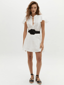 Lanhtropy Top Willow Linen Shirt in Off White