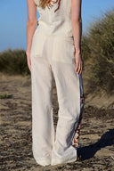 Las Sureñas Pant White Flower Tiger Pant