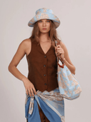 Las Sureñas Scarf One size / Blue Africa Light Blue Scarf