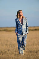 Las Sureñas Top Safari Blazer Light Blue