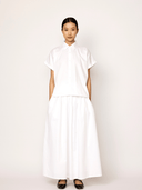 Laude Shirt Relaxed Short Sleeve Shirt in White