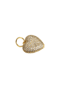 Lauren Amble Pendant Pave Puffy Heart Pendant