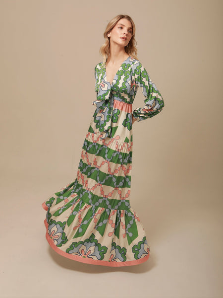 Eva Dress in Multi Floral Small / Multi