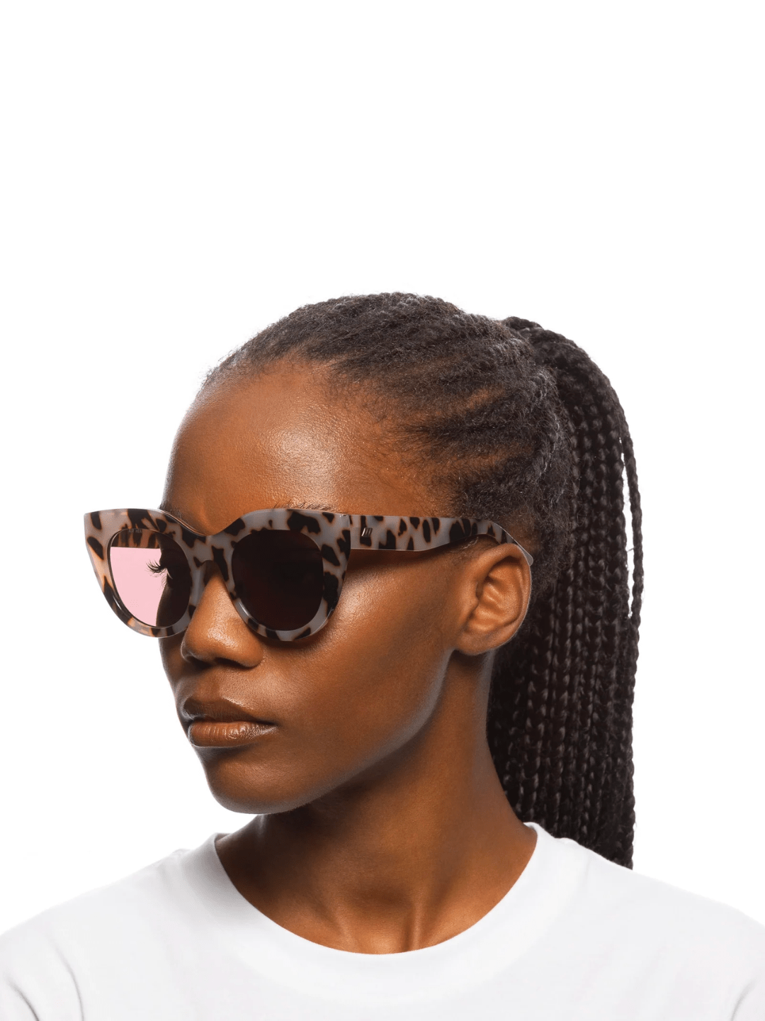 Le Specs Sunglasses Air Heart in Cookie Tort