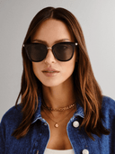 Le Specs Sunglasses Caliente in Black & Gold