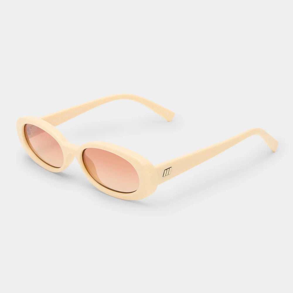 Le Specs Sunglasses Outta Love in Ecru