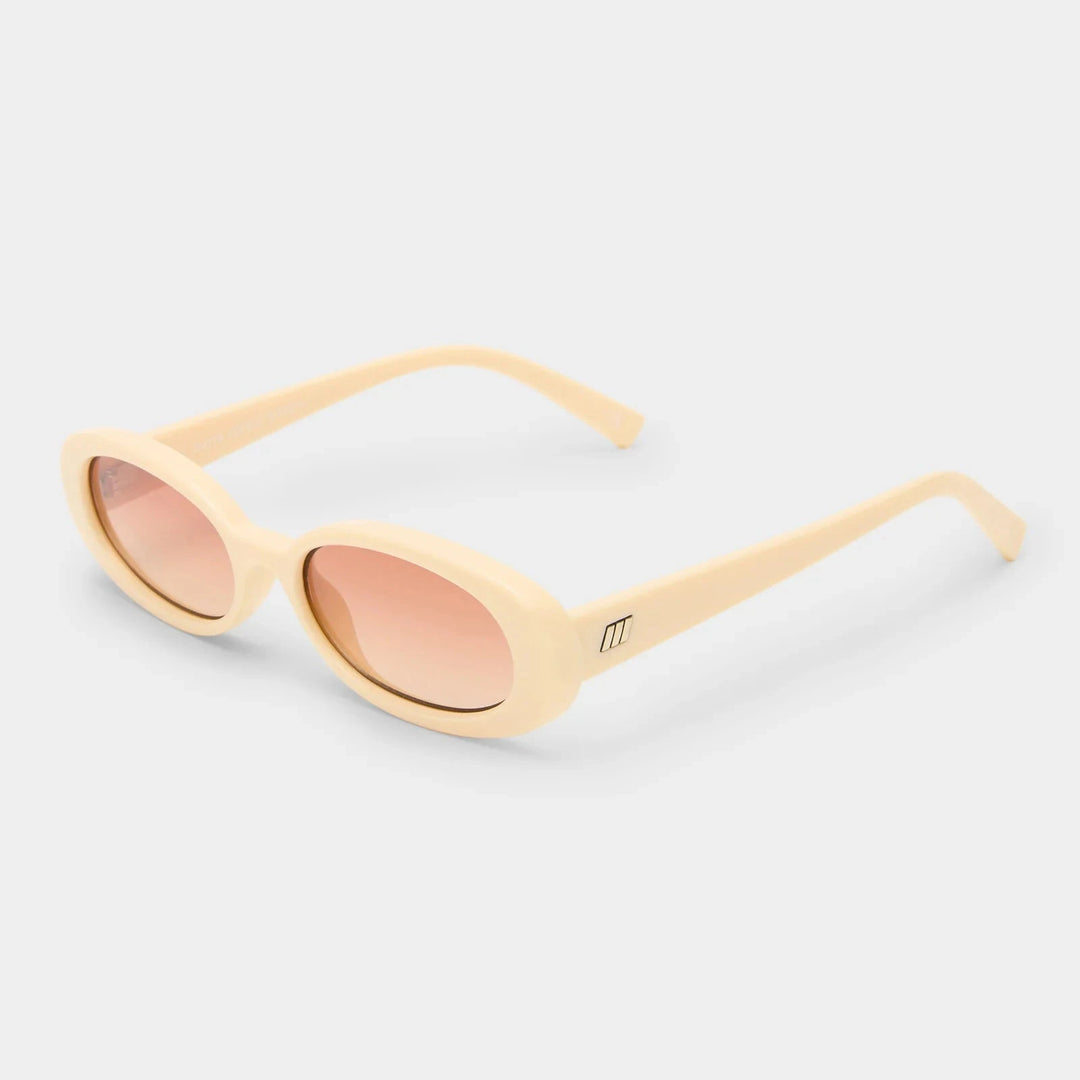 Le Specs Sunglasses Outta Love in Ecru