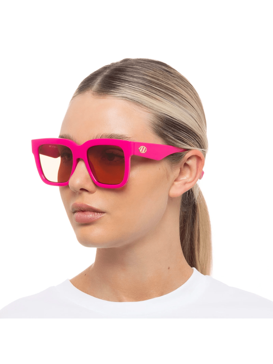 Le Specs Sunglasses Tradeoff in Hot Pink