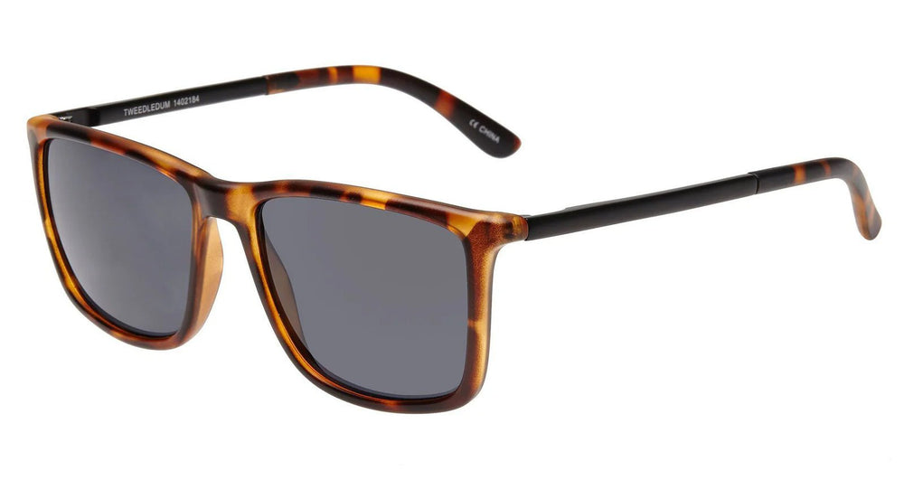 Le Specs Sunglasses Tweedledum in Matte Tort / Matte Black