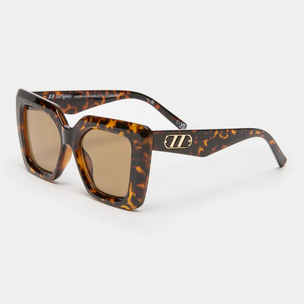 Le Specs Sunglasses Unimaginable in Dark Tort