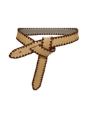 Lele Sadoughi Belt Chocolate Adjustable Raffia Knot Belt