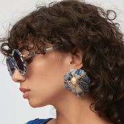 Lele Sadoughi Earrings Lele Sadoughi | Pacific Abalone Nautilus Statement Earrings