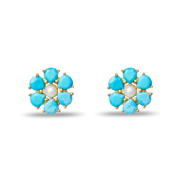 Lele Sadoughi Earrings Lele Sadoughi | Turquoise Maisie Stud Earrings