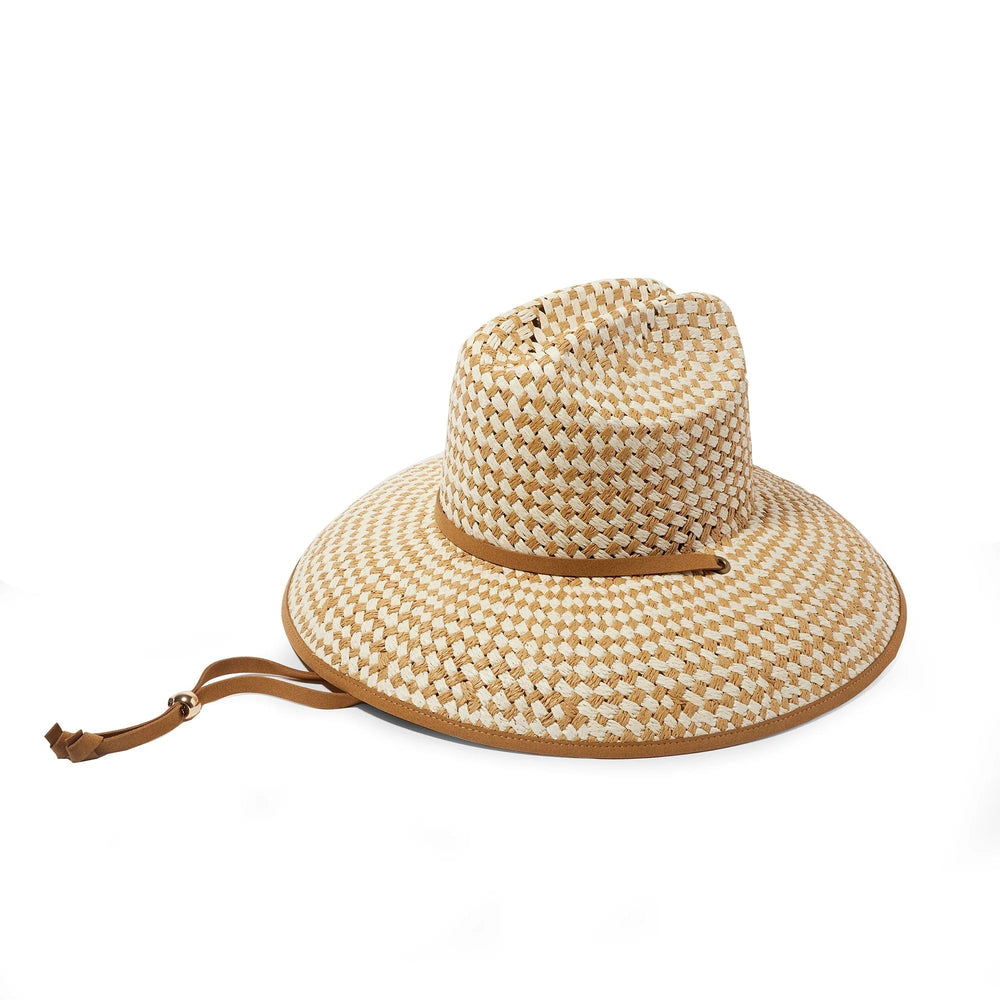 Lele Sadoughi Hat Natural Straw Checkered Hat
