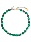 Lele Sadoughi Necklace Malachite Baroque Collar Necklace