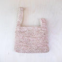 LIKHÂ Clutch Dusty Rose Crochet Knot Bag