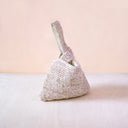 LIKHÂ Clutch Dusty Rose Crochet Knot Bag