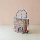 LIKHÂ Tote Mini Woven Tote Bag with Embroidered Sardine Can