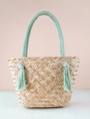 LIKHÂ Tote Sage Seagrass Tote Bag with Wrapped Handles