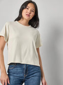 Lilla P Top Organic Boxy Tee in Rope