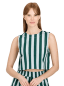 Livro Top Dunlin Stripes Crop Top