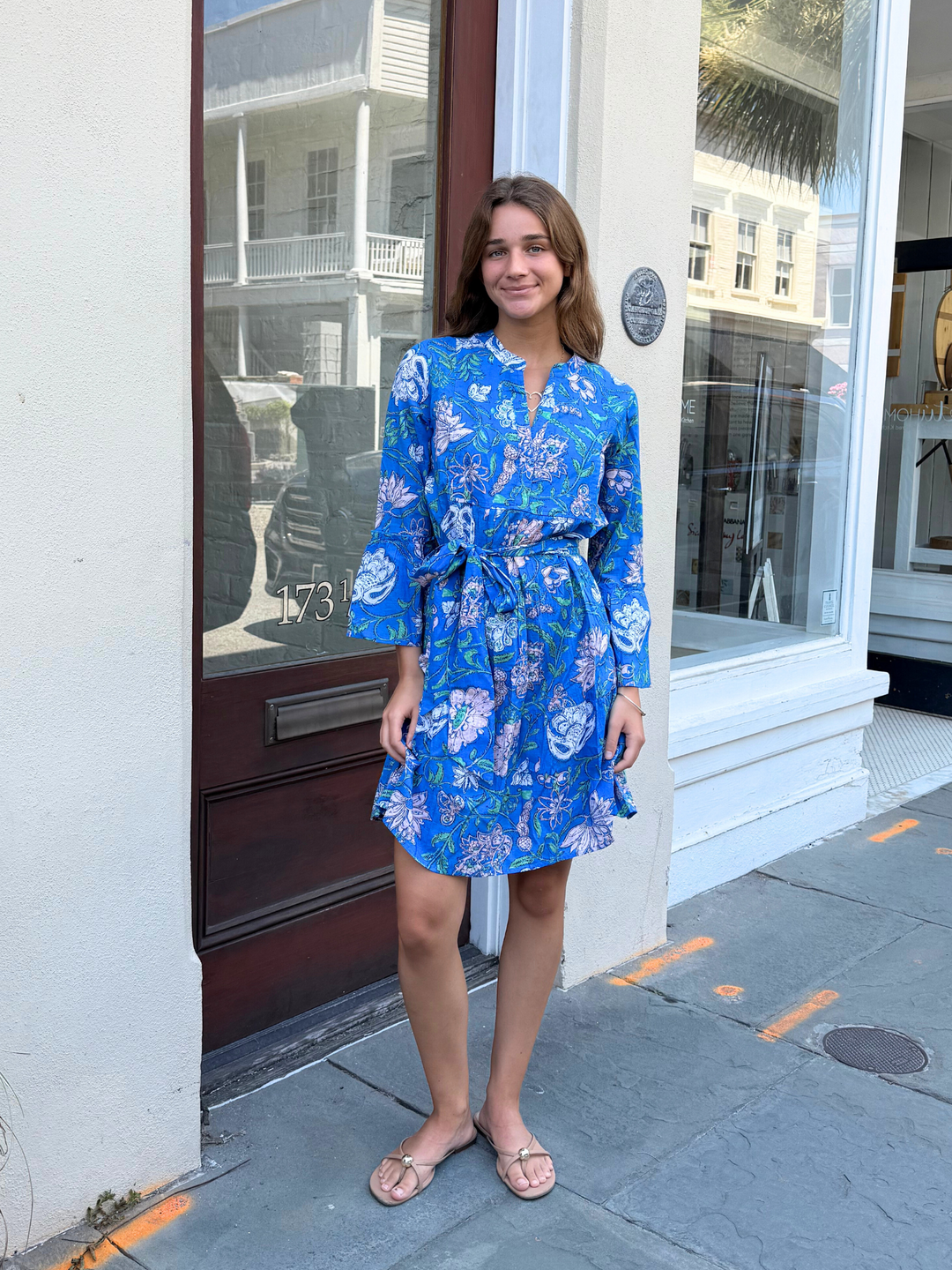 Lola Australia Dress Morocco Mini in Julie Blue