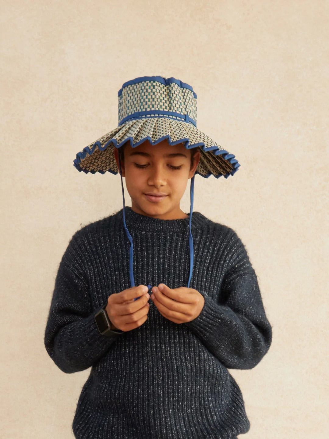 Child Caspian Sea Capri Hat – Beau & Ro Child Caspian Sea Capri Hat – Beau & Ro