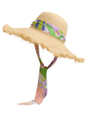 Lost Pattern NYC Hat Frida X Lost Pattern Frida's Garden Straw Hat with Ribbon Tie