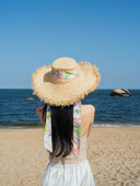 Lost Pattern NYC Hat Frida X Lost Pattern Frida's Garden Straw Hat with Ribbon Tie