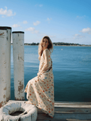 Louise Dress The Penelope Maxi Dress in Fête de la mer