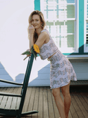 Louise Matching Set Daphne Skirt Set in Floral Trellis