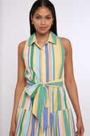 Love the Label Dress Arlene Dress in Biance Yarn Dye Stripe