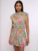 Love the Label Dress Porto Mini Dress in Summers In The Sun 2 Liberty Print
